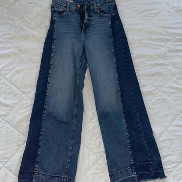 GAP wide leg high waisted jeans - High Rise stride size 26 - Picture 1 of 2